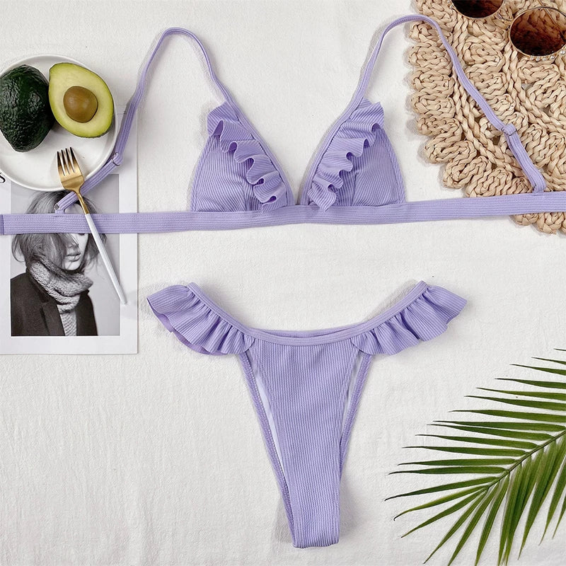 Bikini | Purple swimsuit women