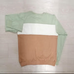 Sweatshirt | green and brown