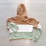 Hoodie | green and brown